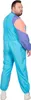 A man wearing a colorful tracksuit, shown from the back. Produktbild-Vorschau