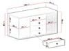 Cassettiera combinata ORURO 1 – rovere artisan / nero Anteprima dell’immagine prodotto 7