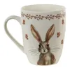 Clayre & Eef Hrnek 350 ml Béžovo-hnědý porcelánový králík Náhled obrázku produktu 3