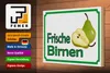 Holzschild Hinweis 30x20cm frische Birnen Hofladen Produktbild-Vorschau 4