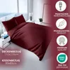 Bettwäsche 155x220 cm Baumwolle Satin Damast Set Gestreift Produktbild-Vorschau 3