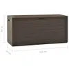 vidaXL Gartentruhe Braun 116x44x55 cm Produktbild-Vorschau 14