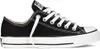 A single black Converse Chuck Taylor All Star sneaker shown from the side. Voir les images du produit