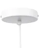 A close-up view of a white ceiling rose and a white rod for a pendant light. Podgląd zdjęcia produktu