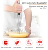 Fouet à neige manuel en acier inoxydable, durable, rotatif Voir les images du produit 4