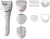 A collection of personal grooming devices and attachments laid out on a white background. Náhľad obrázku produktu