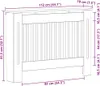 vidaXL Osłona grzejnika dąb wędzony 112 x 19 x 81,5 cm Podgląd zdjęcia produktu 8