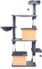 Tiragraffi Fudajo in grigio scuro alto 161 cm, tiragraffi Anteprima dell’immagine prodotto 9