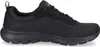 A side view of a black Skechers shoe. Voir les images du produit
