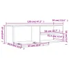 vidaXL Armoire TV chêne fumé 120x34x37 cm Bois composite Voir les images du produit 10