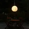 2er Set LED Solar Außen-Hängeleuchte, Lampion sandfarben, H Produktbild-Vorschau 3