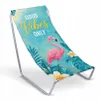 Metall Gartenliege „Good Vibes Only“ – klappbarer Produktbild-Vorschau 2