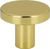 Runder Möbelgriff aus gebürstetem Gold, 2,5 cm - Eleganter Produktbild-Vorschau 1