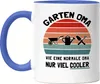 Garten Oma wie eine normale Oma nur viel cooler Tasse Blau Produktbild-Vorschau 1