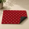 Relaxdays deurmat van kokosvezel, rode mat met stippen, Productafbeelding-voorbeeld 8