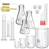 Erlenmeyer Set 10-teilig - Messzylinder 10/25/50 ml - Produktbild-Vorschau 1