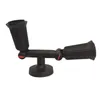 A black, two-headed outdoor light fixture is shown against a white background. Produktbild-Vorschau