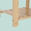 Stołek łazienkowy Relaxdays z bambusa, z półką i uchwytem Podgląd zdjęcia produktu 7