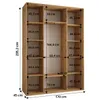 Šatní skříň ASIRI 1 - 170/45 cm, černá / černá Náhled obrázku produktu 4