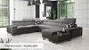 XXL Couch Große Wohnlandschaft U-Form MELODIE VIII - GRAU Produktbild-Vorschau 1