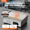 VEVOR Komerčný elektrický gril, 3200 W, poloplochý gril na Náhľad obrázku produktu 2