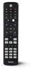 A black remote control is shown against a white background. Produktbild-Vorschau
