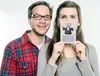 Mr. & Mrs. Panda Postkarte Pastor Verbindung - Grau Pastell Produktbild-Vorschau 4