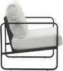 CLP Lounger Manea mit Metallgestell weiß Kunstleder Produktbild-Vorschau 4