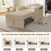 INONEFT 3-in-1 Schlafsessel mit Bettfunktion, Schlafsofa Produktbild-Vorschau 4