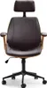 A front view of an office chair with a headrest. Produktbild-Vorschau