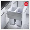 Popelnice Hailo 3619531 CE Slide Euro-Cargo světle šedá Náhled obrázku produktu 2