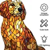 Noční lampička s motivem psa, design skla, stolní lampa z Náhled obrázku produktu 5