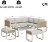 Flieks Rattan Gartenloungeset Gartenmöbel-Set 7 Personen, Produktbild-Vorschau 7