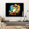 MuchoWow® - Leinwandbilder - Graffiti - Sommer - Krokodil - Produktbild-Vorschau 7