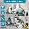 Avalo Rohová sprchová police - 2 kusy - Upevnění bez vrtání Náhled obrázku produktu 2