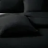 Schwarze Tagesdecke Sofa Steppdecke PLED 75x150 TRIO Produktbild-Vorschau 4