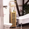 Relaxdays – bambusowa półka łazienkowa z 5 półkami, regał Podgląd zdjęcia produktu 2