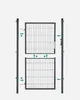 SONGMICS Gartentor, Gartentür, verzinkter Stahl, Zauntor, Produktbild-Vorschau 8