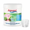 Aquani Teichschlammentferner, 1 kg mit Messbecher auf weißem Hintergrund Produktbild-Vorschau