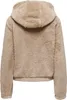 ONLY Jacke Teddyfell Kapuze Kurz Reißverschluss Größe: M Produktbild-Vorschau 7