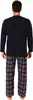 Herren langarm Schlafanzug Pyjama mit karierter Flanell Produktbild-Vorschau 4