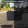 (155 X 95 X 68 cm) Venkovní D tvar Vodotěsný kryt pohovky Náhled obrázku produktu 5
