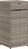 A standalone outdoor storage cabinet made of poly rattan. Anteprima dell’immagine prodotto
