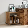 vidaXL Roll container old wood look 60x45x60 cm materiál na Náhled obrázku produktu 3