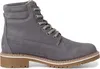A single gray lace-up boot is shown against a white background. Produktbild-Vorschau