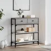 vidaXL Konzolový stolek Grey Sonoma 72,5x25x75 cm Dřevěné Náhled obrázku produktu 2