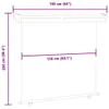 vidaXL Balkonová boční markýza 165x250 cm krémová Náhled obrázku produktu 7
