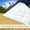 Feder/Daunen Kassettenbett mit Zirbeholz Anteil warm Produktbild-Vorschau 1