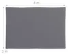 Relaxdays Sonnensegel, 3x4 m, Polyester, wasserdicht, Produktbild-Vorschau 4