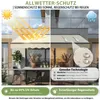 Gelenkarmmarkise 250 × 200 cm Markise mit Handkurbel Balkon Produktbild-Vorschau 6